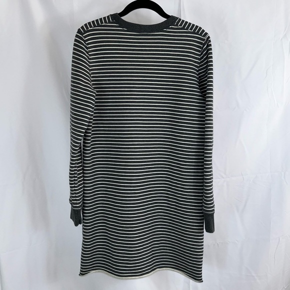 Abercrombie & Fitch Dress Sweater Sweatshirt Terry Cloth Striped Long Sleeve - Picture 10 of 13